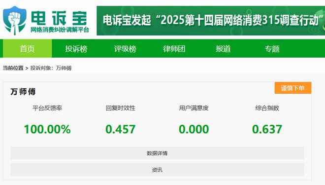”封号判定不公正 强制取消订单九游会j9登录用户投诉“万师傅(图7)